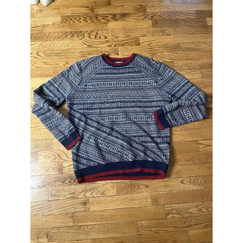 Tyler Boe Sweater Men's Skiing Aztec Acrylic, Nylon, Wool Large L